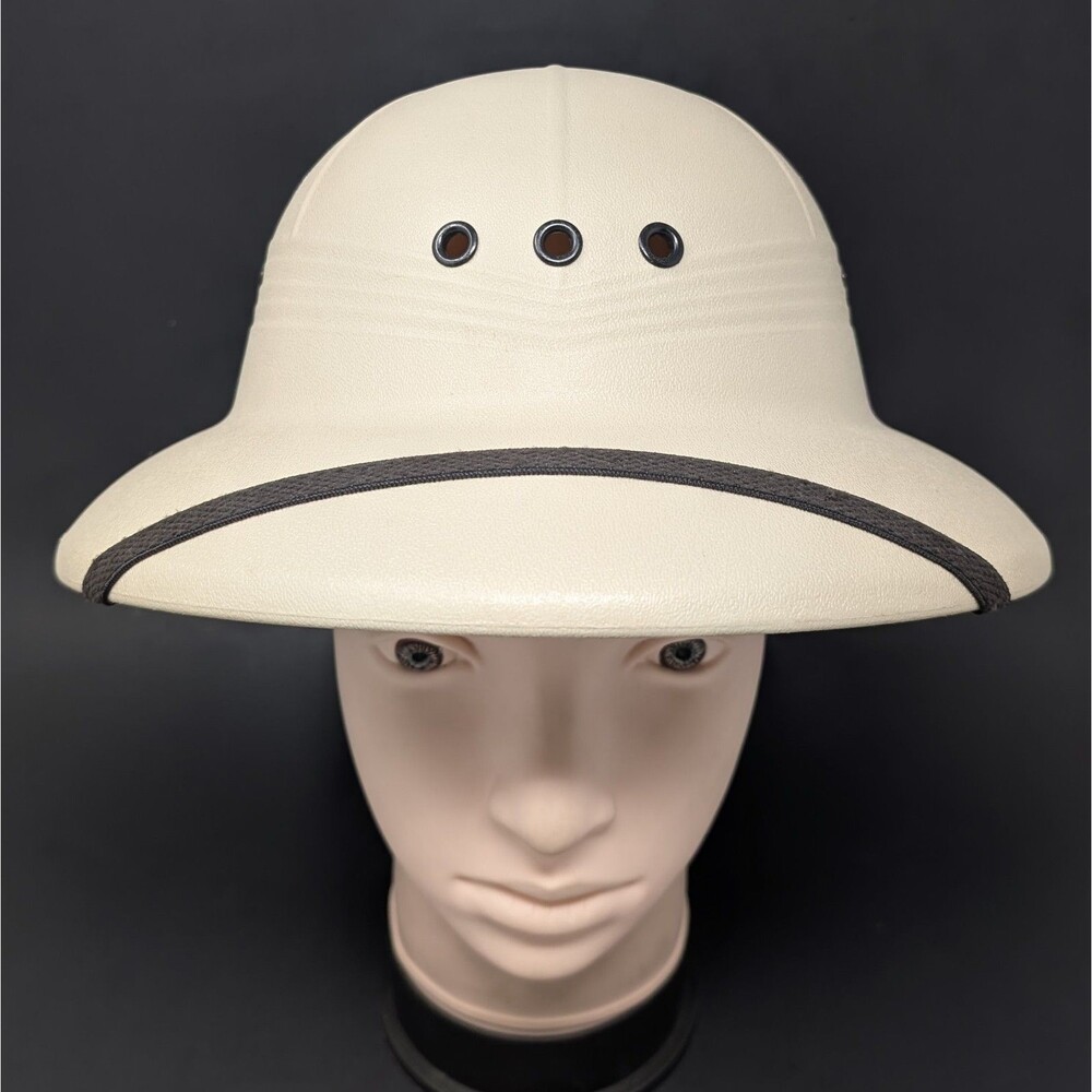 VTG Bayly Safari Pith Helmet Sun Hat Plastic Protective Safety Explorer Style